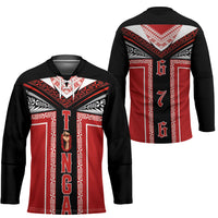 Tonga Hockey Jersey Tribal Pacific Ngatu Motif LT03 - Polynesian Pride