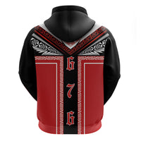 Tonga Hoodie Tribal Pacific Ngatu Motif LT03 - Polynesian Pride