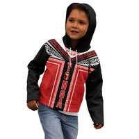 Tonga Kid Hoodie Tribal Pacific Ngatu Motif LT03 - Polynesian Pride