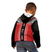 Tonga Kid Hoodie Tribal Pacific Ngatu Motif LT03 - Polynesian Pride