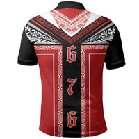 Tonga Polo Shirt Tribal Pacific Ngatu Motif LT03 - Polynesian Pride