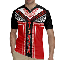 Tonga Rugby Jersey Tribal Pacific Ngatu Motif LT03 - Polynesian Pride