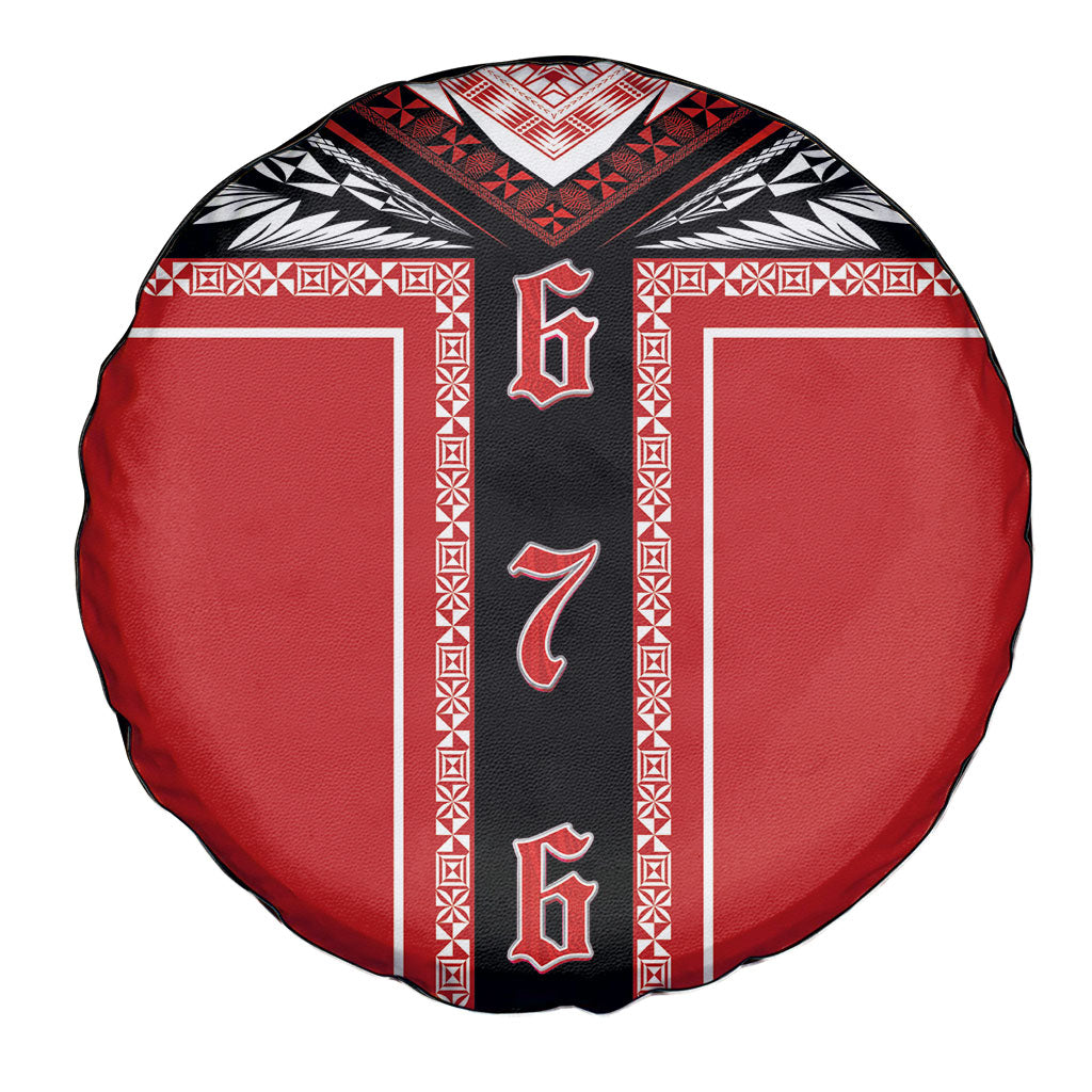 Tonga Spare Tire Cover Tribal Pacific Ngatu Motif LT03 - Polynesian Pride