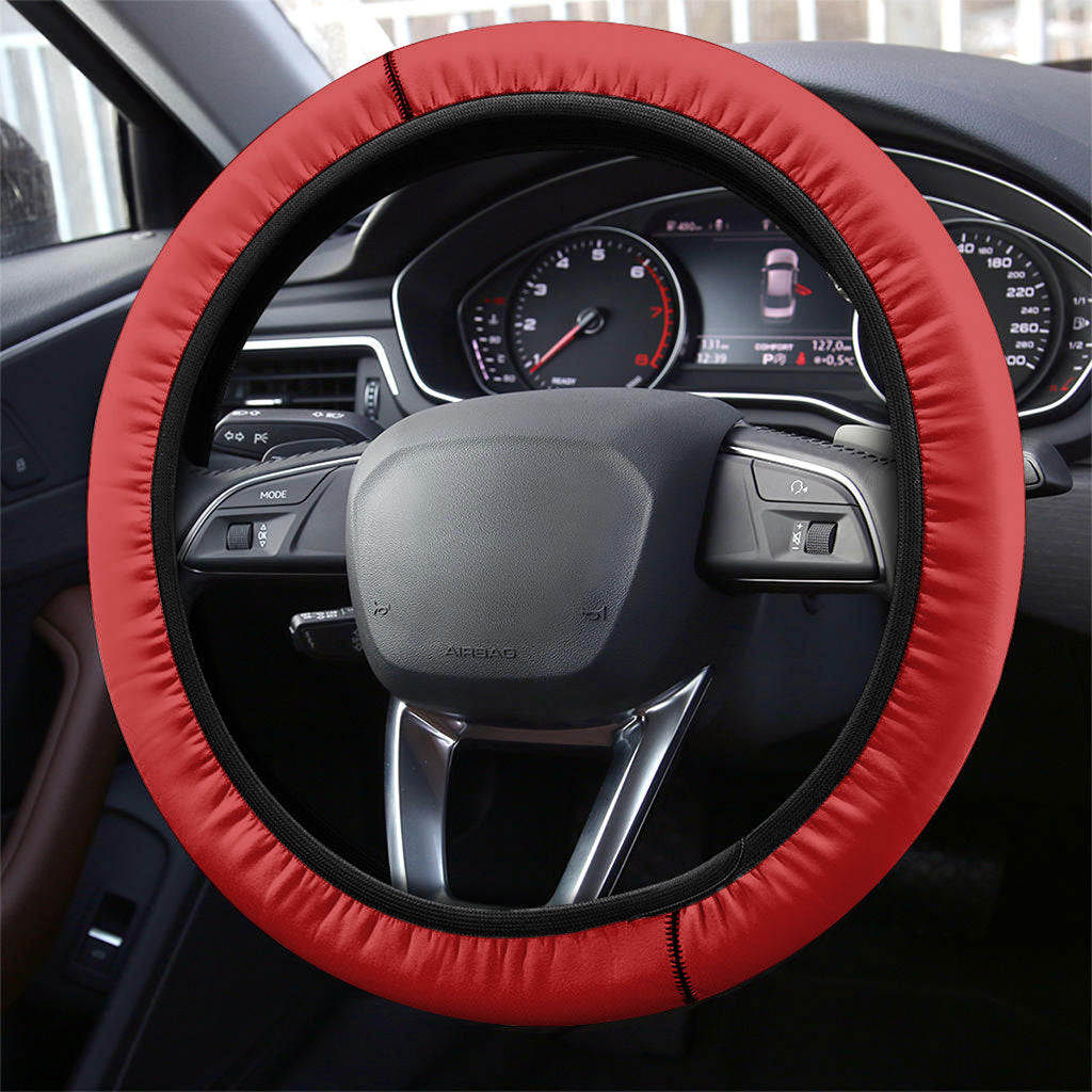 Tonga Steering Wheel Cover Tribal Pacific Ngatu Motif LT03 - Polynesian Pride