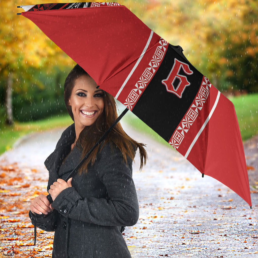 Tonga Umbrella Tribal Pacific Ngatu Motif LT03 - Polynesian Pride