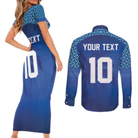 Custom Fiji Football-Towards World Cup 2026 Couples Matching Short Sleeve Bodycon Dress and Long Sleeve Button Shirt LT03 - Polynesian Pride