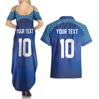 Custom Fiji Football-Towards World Cup 2026 Couples Matching Summer Maxi Dress and Hawaiian Shirt LT03 - Polynesian Pride