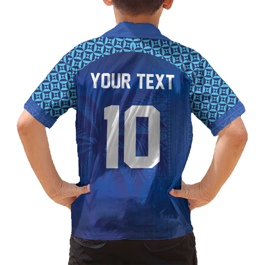 Custom Fiji Football-Towards World Cup 2026 Family Matching Off Shoulder Short Dress and Hawaiian Shirt LT03 - Polynesian Pride