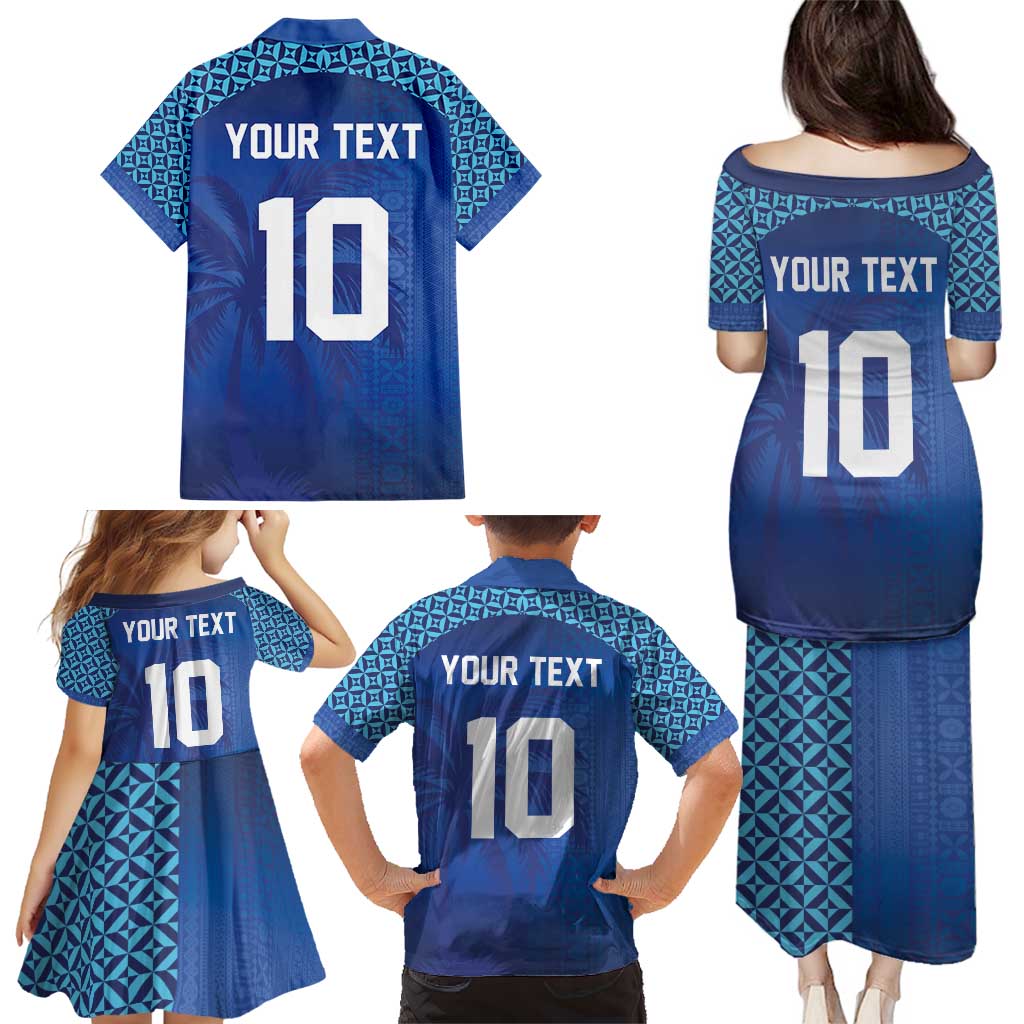 Custom Fiji Football-Towards World Cup 2026 Family Matching Puletasi and Hawaiian Shirt LT03 - Polynesian Pride