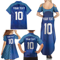 Custom Fiji Football-Towards World Cup 2026 Family Matching Summer Maxi Dress and Hawaiian Shirt LT03 - Polynesian Pride