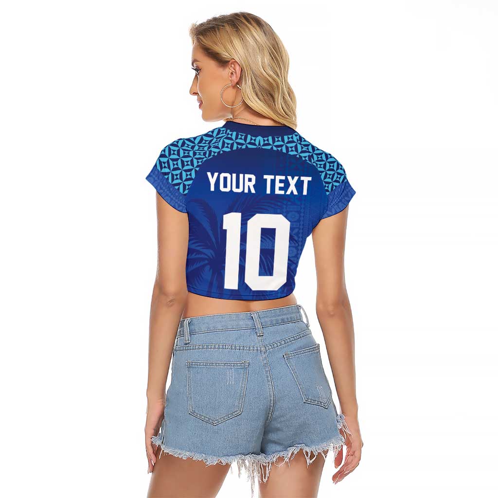 Custom Fiji Football-Towards World Cup 2026 Raglan Cropped T Shirt