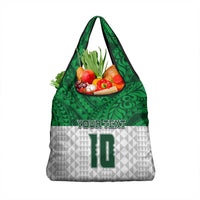 Custom Hawaii Volleyball-Kakau Motif Green Color Grocery Bag LT03 1-pack One Size Green - Polynesian Pride