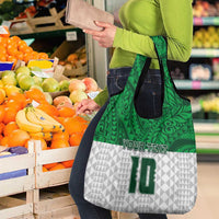 Custom Hawaii Volleyball-Kakau Motif Green Color Grocery Bag LT03 - Polynesian Pride