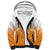 Philippines National Costume Style Sherpa Hoodie Barong Tagalog and Eagle Feather Orange Color