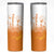 Philippines National Costume Style Skinny Tumbler Barong Tagalog and Eagle Feather Orange Color