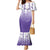 Philippines National Costume Style Mermaid Dress Barong Tagalog and Eagle Feather Purple Color
