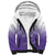 Philippines National Costume Style Sherpa Hoodie Barong Tagalog and Eagle Feather Purple Color