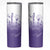 Philippines National Costume Style Skinny Tumbler Barong Tagalog and Eagle Feather Purple Color