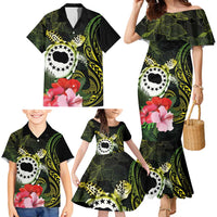 Kia Orana Cook Islands Family Matching Mermaid Dress and Hawaiian Shirt Turtle and Hibiscus Polynesian Pattern LT03 - Polynesian Pride