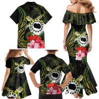 Kia Orana Cook Islands Family Matching Mermaid Dress and Hawaiian Shirt Turtle and Hibiscus Polynesian Pattern LT03 - Polynesian Pride
