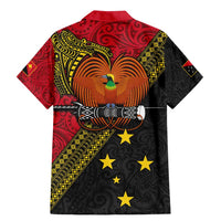 Papua New Guinea Goroka Show Family Matching Mermaid Dress and Hawaiian Shirt Bird-of-paradise and Melanesian Tattoo Pattern LT03 - Polynesian Pride