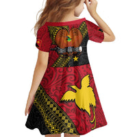 Papua New Guinea Goroka Show Family Matching Off Shoulder Maxi Dress and Hawaiian Shirt Bird-of-paradise and Melanesian Tattoo Pattern LT03 - Polynesian Pride