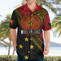 Papua New Guinea Goroka Show Hawaiian Shirt Bird-of-paradise and Melanesian Tattoo Pattern LT03 - Polynesian Pride