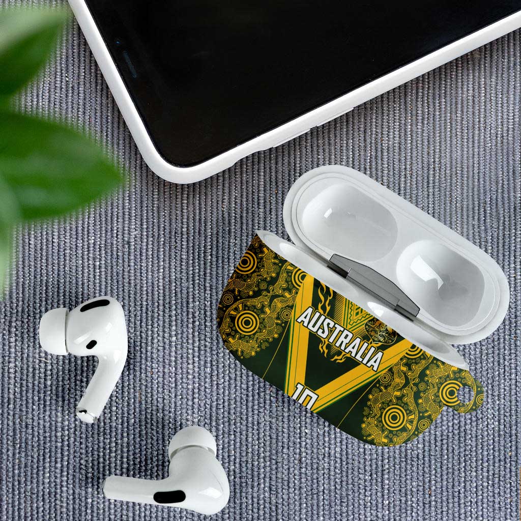 Australia Rugby Custom AirPods Case Aboriginal Art Sporty Style - Polynesian Pride