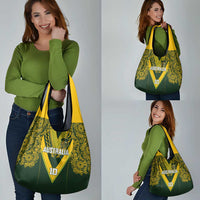 Australia Rugby Custom Grocery Bag Aboriginal Art Sporty Style - Polynesian Pride