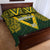 Australia Rugby Custom Quilt Bed Set Aboriginal Art Sporty Style - Polynesian Pride