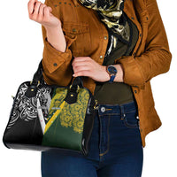 Aotearoa Australia Rugby Shoulder Handbag Maori and Aboriginal Art Sporty Style - Polynesian Pride