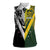Aotearoa Australia Rugby Custom Women Sleeveless Polo Shirt Maori and Aboriginal Art Sporty Style - Polynesian Pride