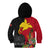 Papua New Guinea Kid Hoodie Birds Of Paradise Mix Tropical Flower Polynesian Pattern LT03 - Polynesian Pride