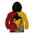 Papua New Guinea Kid Hoodie Birds Of Paradise Mix Tropical Flower Polynesian Pattern LT03 - Polynesian Pride