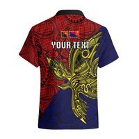 Custom Papua New Guinea Central Province Hawaiian Shirt PNG Birds Of Paradise Polynesian Arty Style LT03 - Polynesian Pride