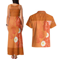 International Day for the Elimination of Violence Against Women Couples Matching Tank Maxi Dress and Hawaiian Shirt Polynesian Pattern LT03 - Polynesian Pride