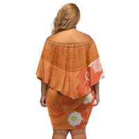 International Day for the Elimination of Violence Against Women Family Matching Off Shoulder Short Dress and Hawaiian Shirt Polynesian Pattern LT03 - Polynesian Pride