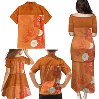 International Day for the Elimination of Violence Against Women Family Matching Puletasi and Hawaiian Shirt Polynesian Pattern LT03 - Polynesian Pride