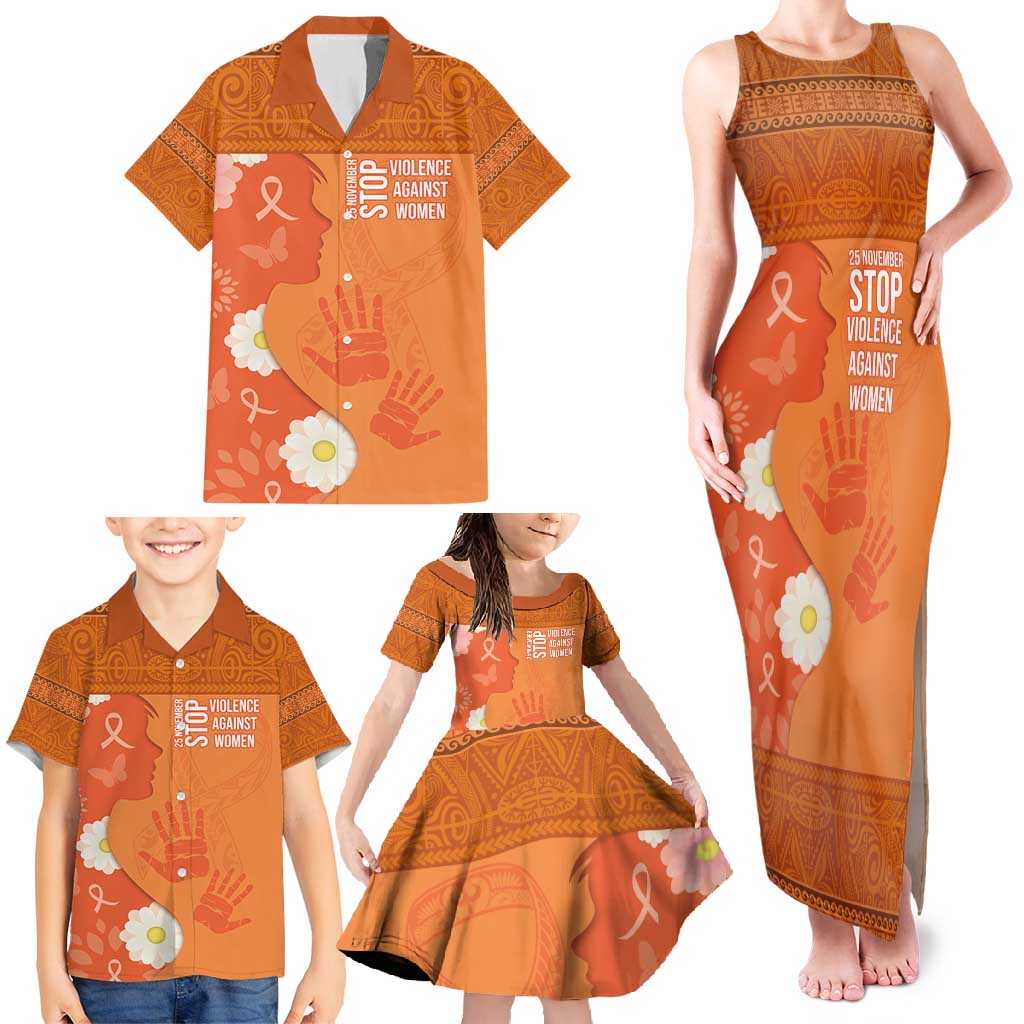 International Day for the Elimination of Violence Against Women Family Matching Tank Maxi Dress and Hawaiian Shirt Polynesian Pattern LT03 - Polynesian Pride