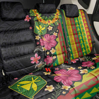 Hawaiian Independence Day Back Car Seat Cover Kanaka Maoli Symbols With Tapa Motifs and Tropical Plants LT03 - Polynesian Pride