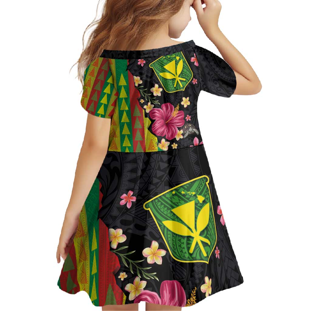 Hawaiian Independence Day Family Matching Mermaid Dress and Hawaiian Shirt Kanaka Maoli Symbols With Tapa Motifs and Tropical Plants LT03 - Polynesian Pride