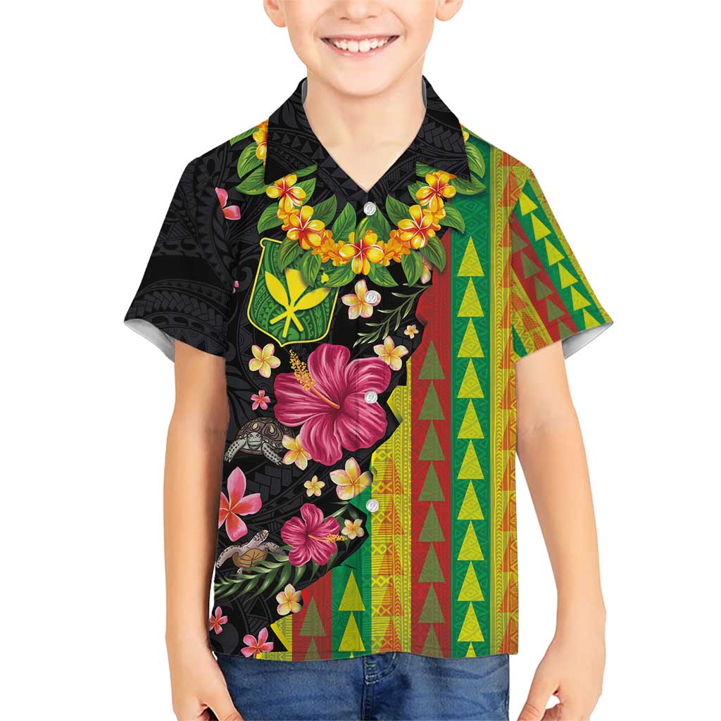 Hawaiian Independence Day Hawaiian Shirt Kanaka Maoli Symbols With Tapa Motifs and Tropical Plants LT03 - Polynesian Pride