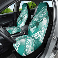 Personalised New Zealand Aotearoa Darts Masters Car Seat Cover Maori Art Tattoo with Tribal Dart Symbol Teal Color LT03 - Polynesian Pride