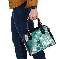 Personalised New Zealand Aotearoa Darts Masters Shoulder Handbag Maori Art Tattoo with Tribal Dart Symbol Teal Color LT03 - Polynesian Pride