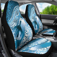 Personalised New Zealand Aotearoa Darts Masters Car Seat Cover Maori Art Tattoo with Tribal Dart Symbol Blue LT03 - Polynesian Pride