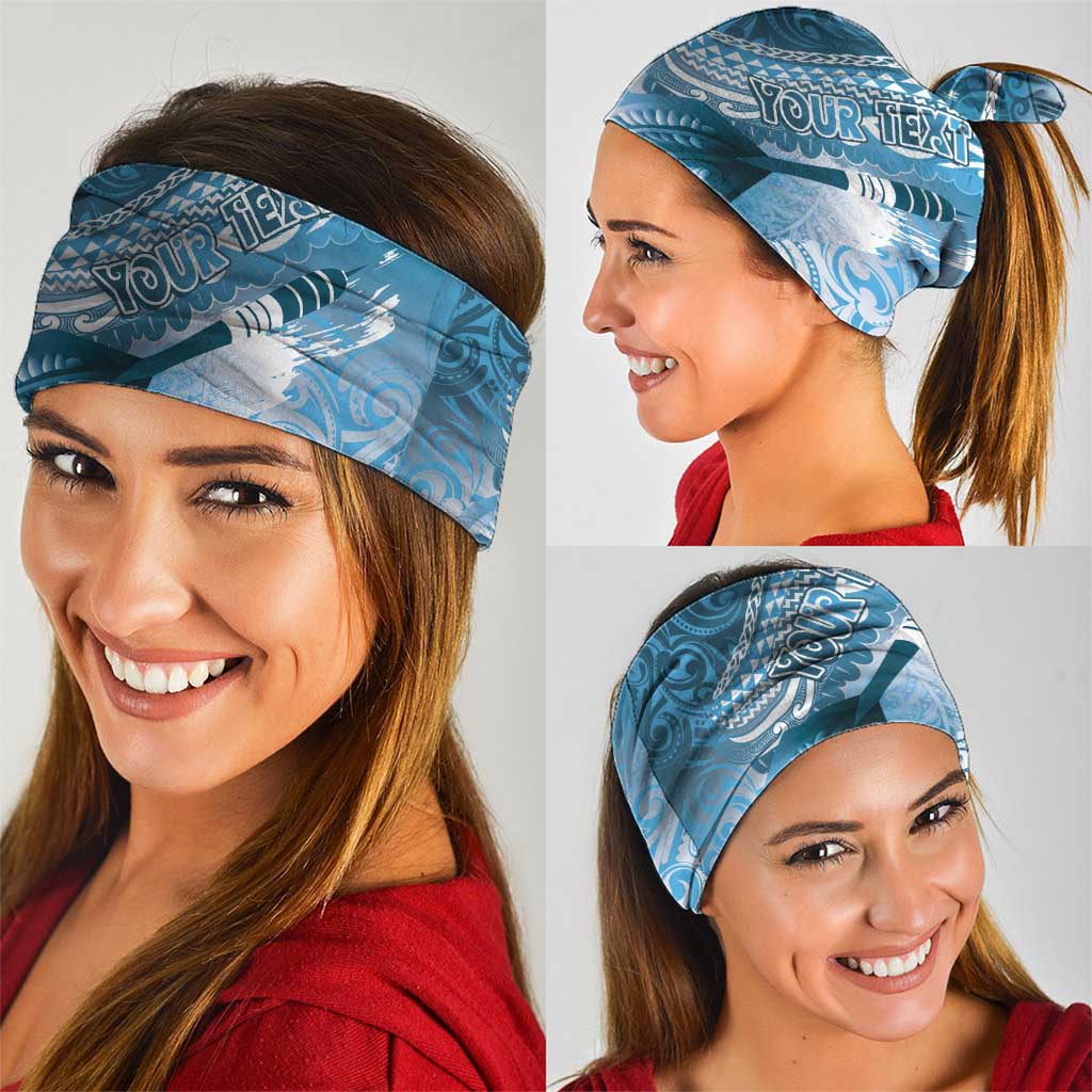 Personalised New Zealand Aotearoa Darts Masters Neck Gaiter Maori Art Tattoo with Tribal Dart Symbol Blue - Polynesian Pride
