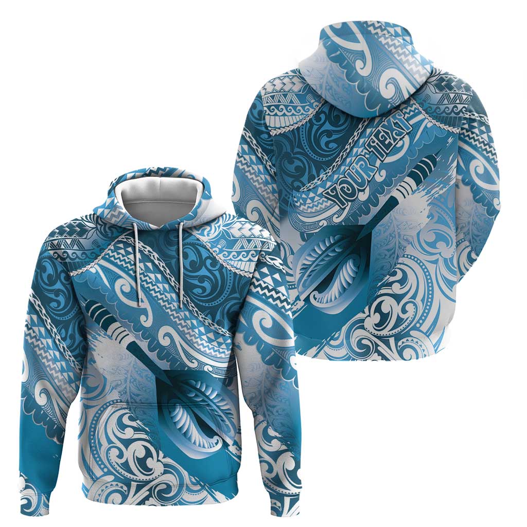 Personalised New Zealand Aotearoa Darts Masters Zip Hoodie Maori Art Tattoo with Tribal Dart Symbol Blue LT03 - Polynesian Pride