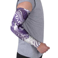 Personalised New Zealand Aotearoa Darts Masters Arm Sleeves Maori Art Tattoo with Tribal Dart Symbol Purple LT03 - Polynesian Pride
