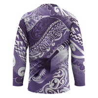 Personalised New Zealand Aotearoa Darts Masters Hockey Jersey Maori Art Tattoo with Tribal Dart Symbol Purple LT03 - Polynesian Pride