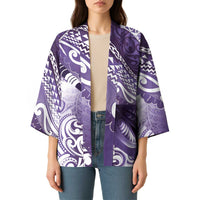 Personalised New Zealand Aotearoa Darts Masters Kimono Maori Art Tattoo with Tribal Dart Symbol Purple LT03 - Polynesian Pride